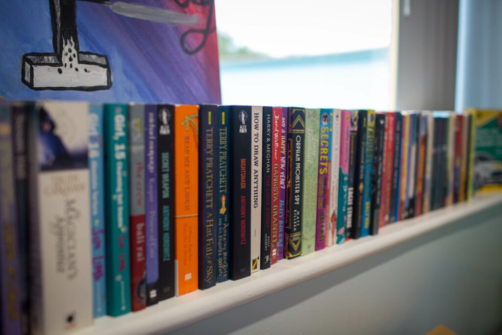 Children's Hospital School Leicester 97 Books on a shelf
