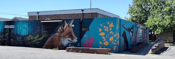 Outside of the Magpie Learning Centre